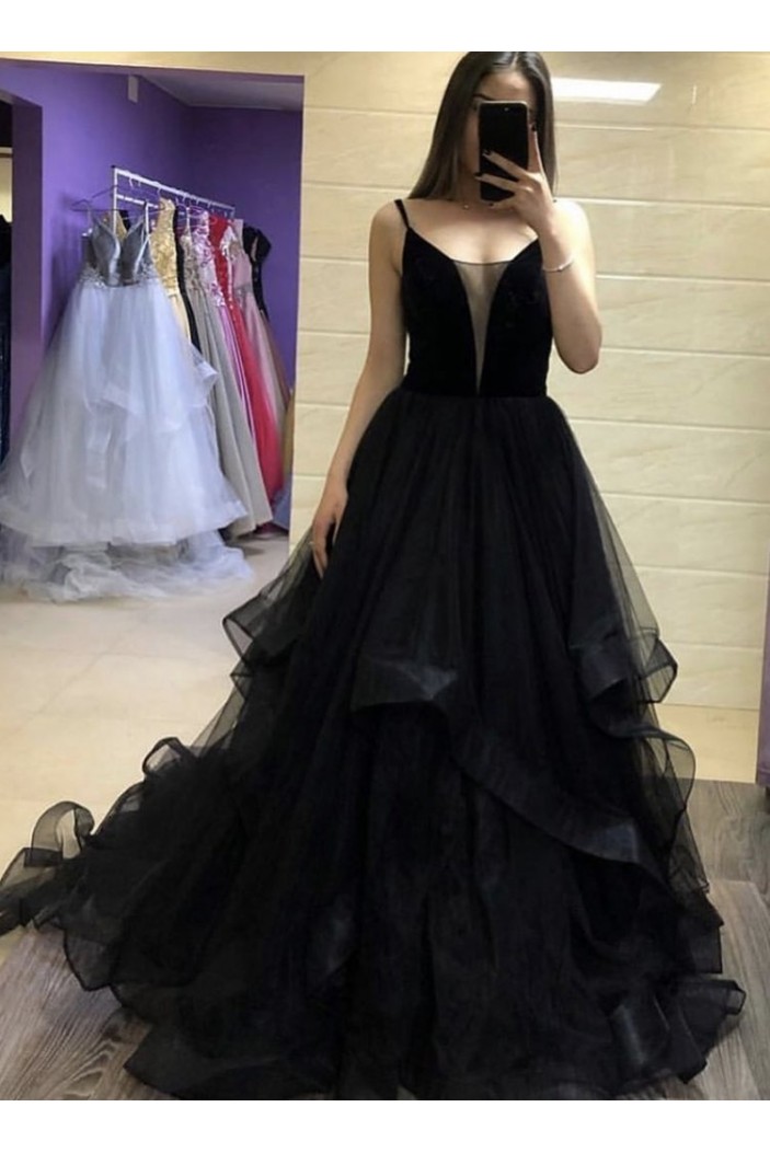 Long Black Prom Dresses Formal Evening Gowns 6011008