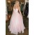 Long Pink Spaghetti Straps Prom Dresses Formal Evening Gowns 6011063