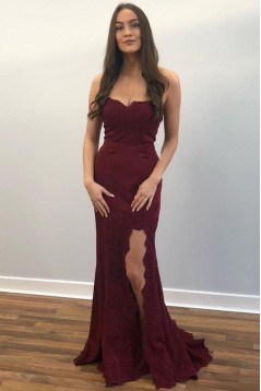 Mermaid Lace Long Prom Dresses Formal Evening Gowns 6011206