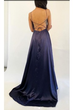 Sexy Long V-Neck Prom Dresses Formal Evening Gowns 6011461