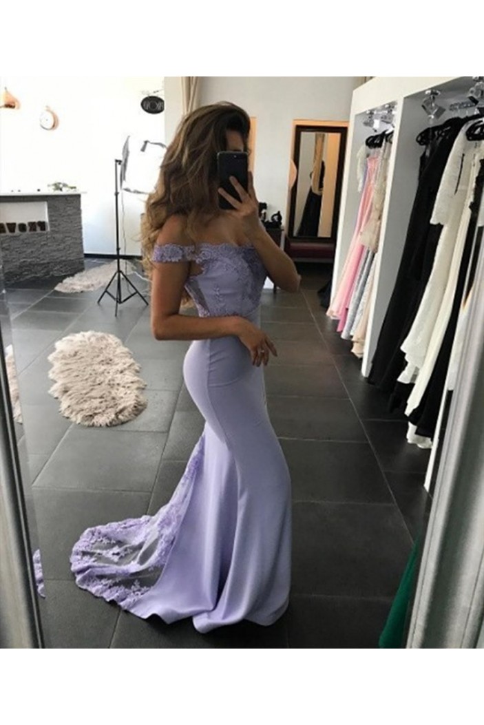 Mermaid Lace Long Prom Dresses Formal Evening Gowns 6011485