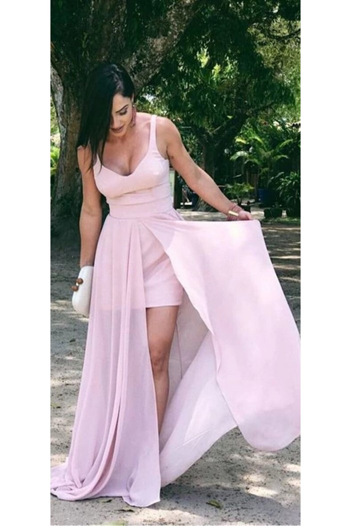 A-Line Long Pink Prom Dresses Formal Evening Gowns 6011532