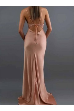 Mermaid Spaghetti Straps Long Prom Dresses Formal Evening Gowns 601912