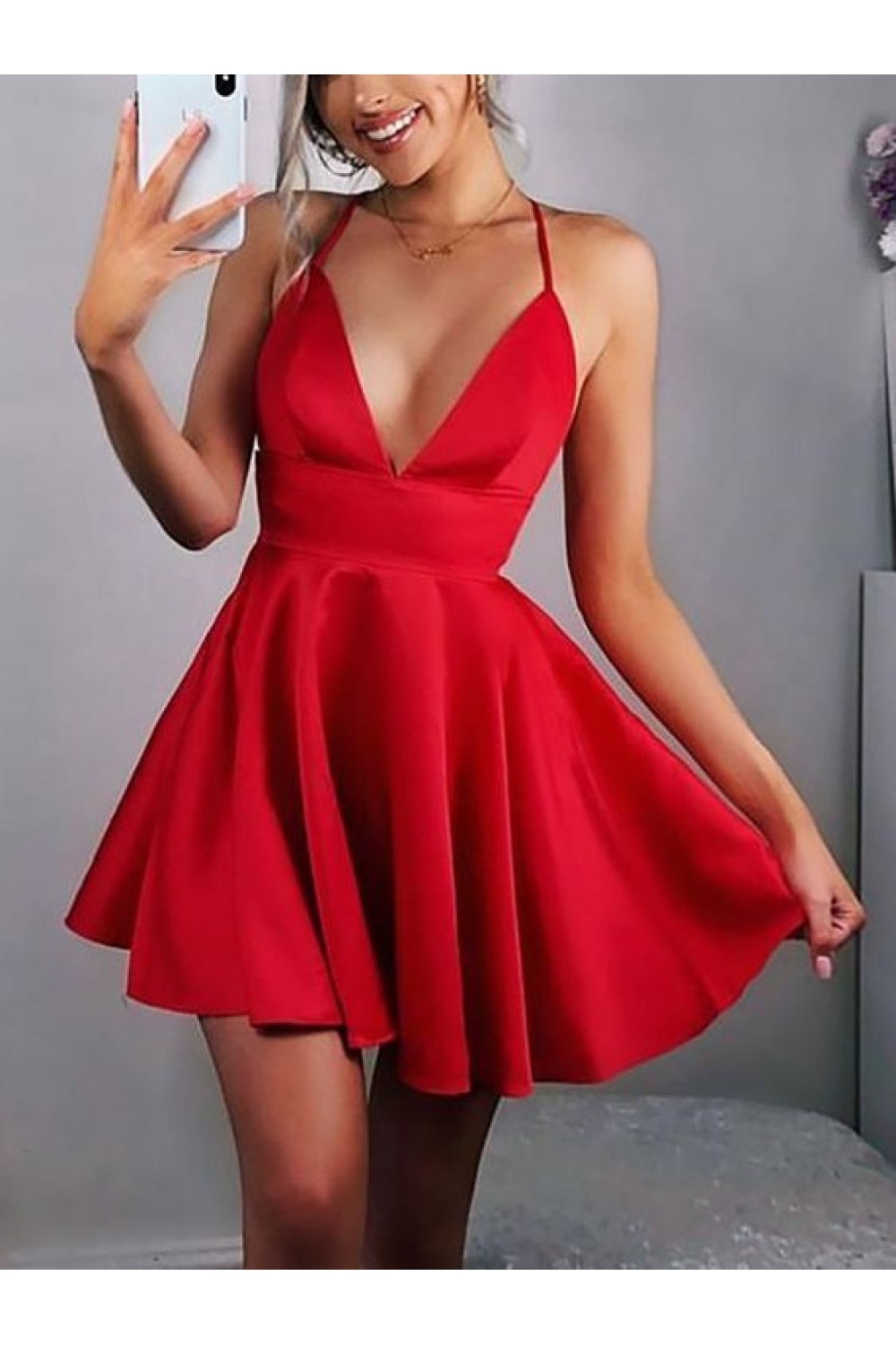 Short Red Prom Dress Dresses Graduation Party Dresses 701081