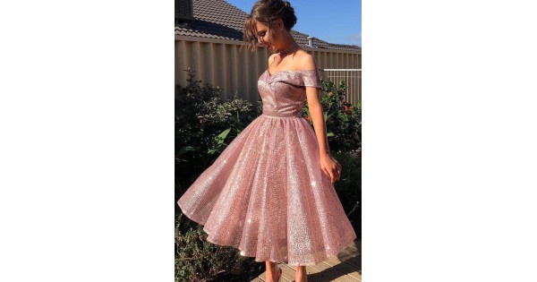 A Line Sparkle Prom Dress Homecoming Graduation Cocktail Dresses 701154