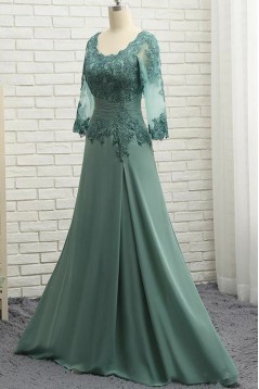 A-Line Chiffon and Lace Mother of the Bride Dresses 702150