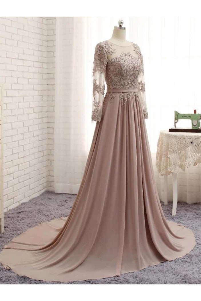 A-Line Chiffon and Lace Mother of the Bride Dresses 702181