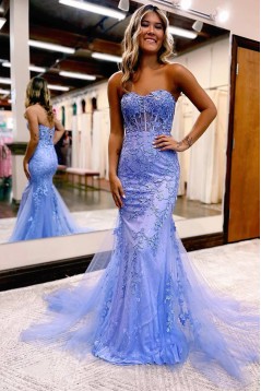 Long Mermaid Sweetheart Lace Prom Dresses 801035