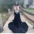 Long Black Beaded Mermaid Prom Dresses 801208