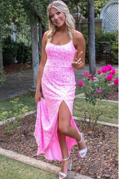 Mermaid Sequins Long Prom Dresses 801415