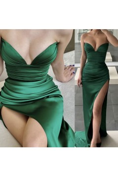 Sheath Green Sweetheart Long Prom Dresses 801469