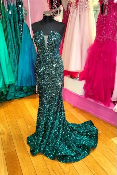 Mermaid Sequins Long Prom Dresses 801502