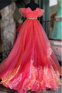 High Low Beaded Long Prom Dresses 801515