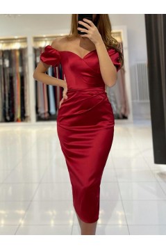Sheath Red Prom Dresses Formal Evening Gowns 901092