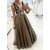 A-Line Tulle Lace Long Prom Dresses Formal Evening Gowns 901127
