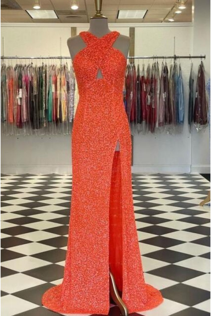 Long Sequin Prom Dress Formal Evening Gowns 901483