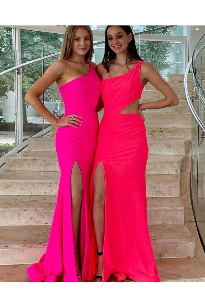 Elegant One Shoulder Long Prom Dress Formal Evening Gowns 901503