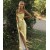 Long Yellow Spaghetti Straps Prom Dress Formal Evening Gowns 901514