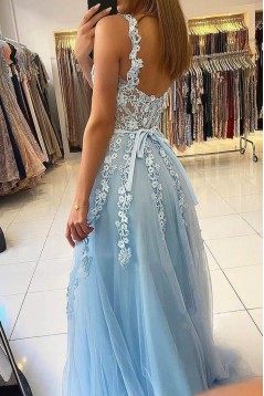 A-Line Sweetheart Lace Prom Dresses Formal Evening Gowns 901617