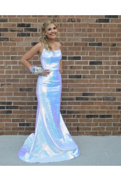 Mermaid Sparkle Long Prom Dresses Formal Evening Gowns 901634