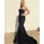 Elegant Mermaid Long Black Lace Prom Dresses Formal Evening Gowns 901642