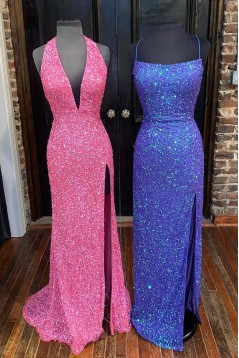 Long Sparkle Sequin Prom Dresses Formal Evening Gowns 901702
