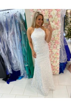 Elegant Mermaid Long Sparkle Sequins Prom Dresses Formal Evening Gowns 901774