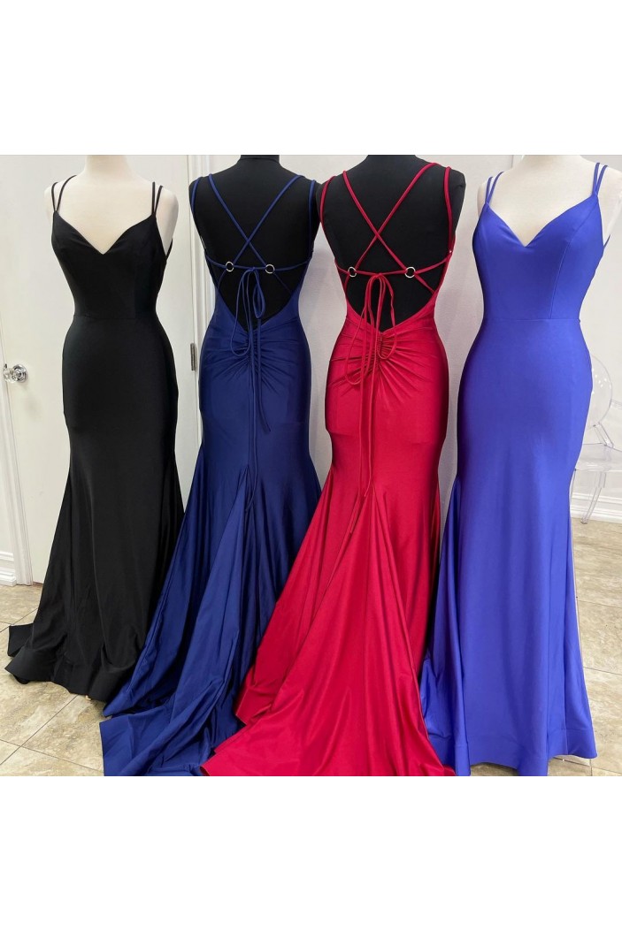 Mermaid Simple Long Prom Dresses Formal Evening Gowns 901798