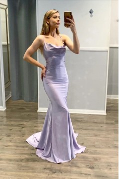 Long Simple Spaghetti Straps Prom Dresses Formal Evening Gowns 901857