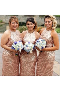 Long Sequin Sparkle Bridesmaid Dresses 902236