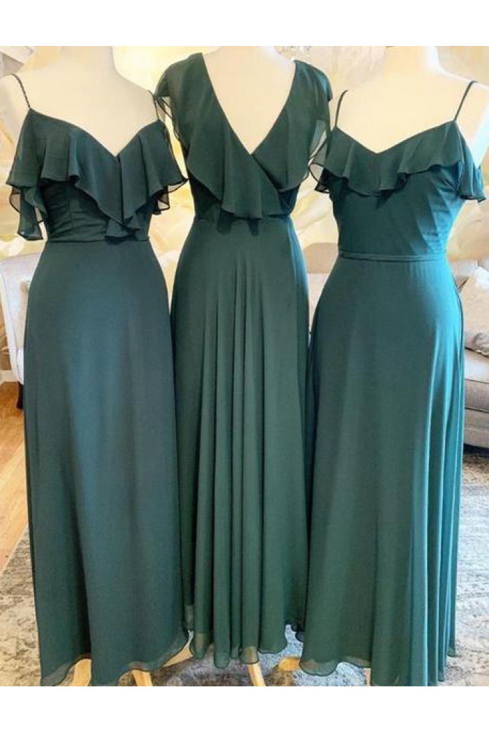 Long Chiffon Floor Length Bridesmaid Dresses 902238