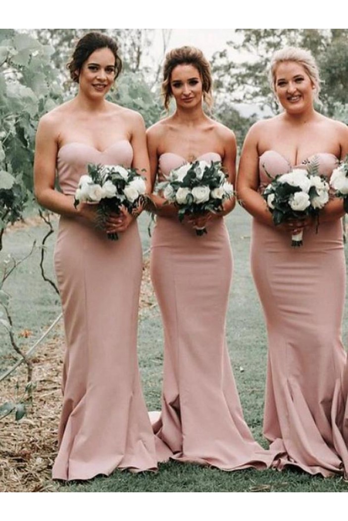 Mermaid Sweetheart Long Bridesmaid Dresses 902282