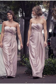 Sheath/Column Sweetheart Floor Length Bridesmaid Dresses 902288