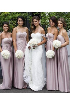 Sheath/Column Sweetheart Floor Length Bridesmaid Dresses 902288