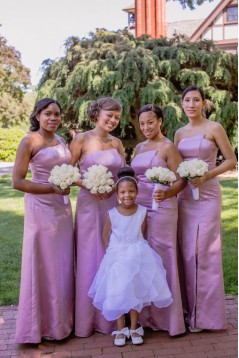 Long Lilac Strapless Floor Length Bridesmaid Dresses 902379