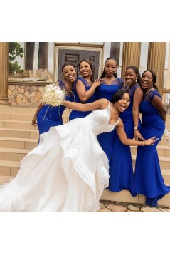 Long Royal Blue Mermaid Bridesmaid Dresses 902393