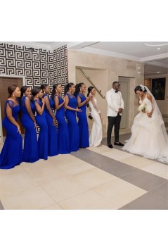 Long Royal Blue Mermaid Bridesmaid Dresses 902393