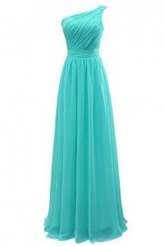 Long Chiffon One Shoulder Bridesmaid Dresses 902465