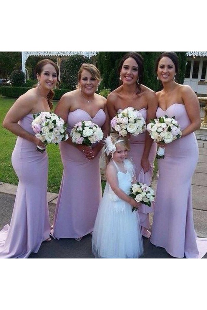 Long Mermaid Sweetheart Bridesmaid Dresses 902470