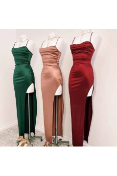 Long Spaghetti straps Floor Length Bridesmaid Dresses 902510