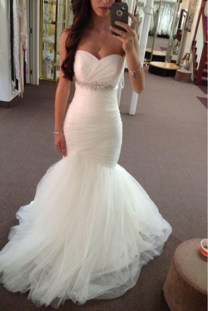 Mermaid Sweetheart Long Wedding Dresses Bridal Gowns 903027