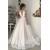 A-Line Lace V Neck Wedding Dresses Bridal Gowns 903038