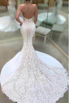 Mermaid Sweetheart Lace Wedding Dresses Bridal Gowns 903052
