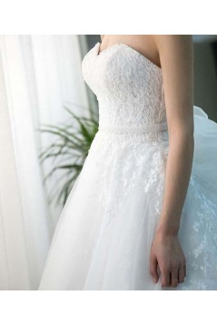 A-Line Sweetheart Lace and Tulle Wedding Dresses Bridal Gowns 903091