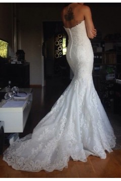 Mermaid Lace Long Wedding Dresses Bridal Gowns 903132