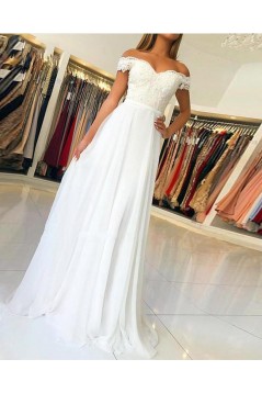 A-Line Chiffon and Lace Wedding Dresses Bridal Gowns 903258