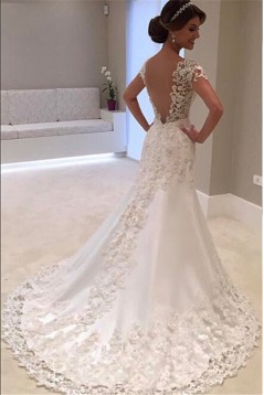 Elegant Mermaid Beaded Lace Wedding Dresses Bridal Gowns 903277