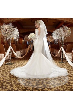 Elegant Mermaid Lace Long Sleeves Wedding Dresses Bridal Gowns 903343