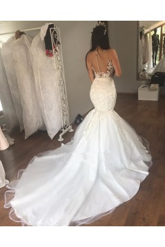 Mermaid Lace Long Wedding Dresses Bridal Gowns 903351