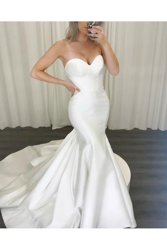 Mermaid Sweetheart Long Wedding Dresses Bridal Gowns 903402